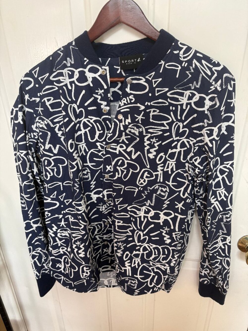 SPORT b. by agnès b. Graffiti All-Over Print Jacket – Like New